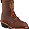 Tops * | Red Wing Work Red Wing #4417 Men'S Loggermax 8 Steel Toe 400G Insulated Waterproof