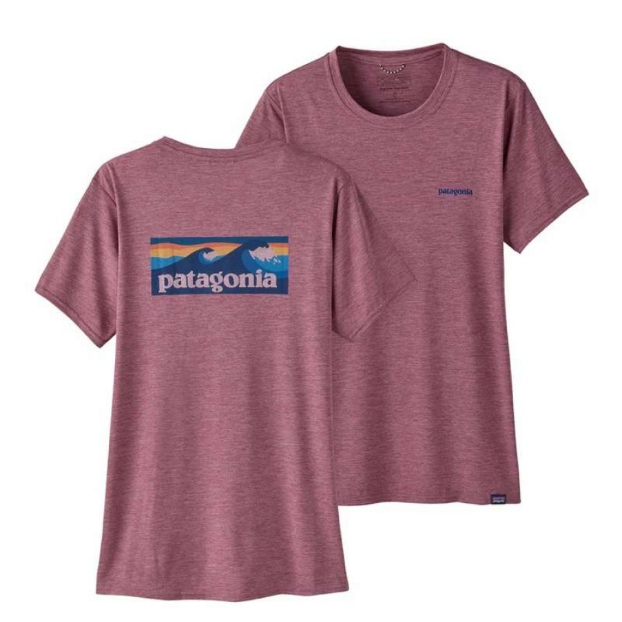 Women * | Patagonia Womens' Capilene Cool Daily Graphic Shirt_Waters #45365