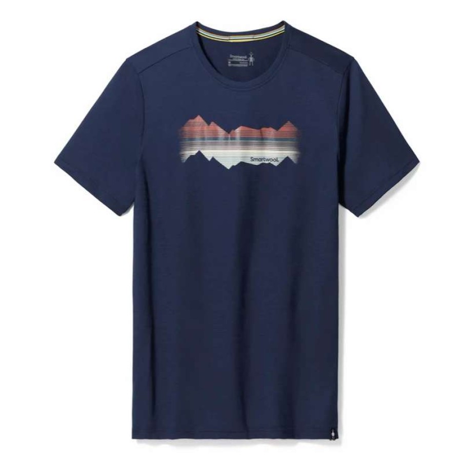 Tops * | Smartwool Men'S Mountain Horizon Graphic Short Sleeve Tee Dpnv