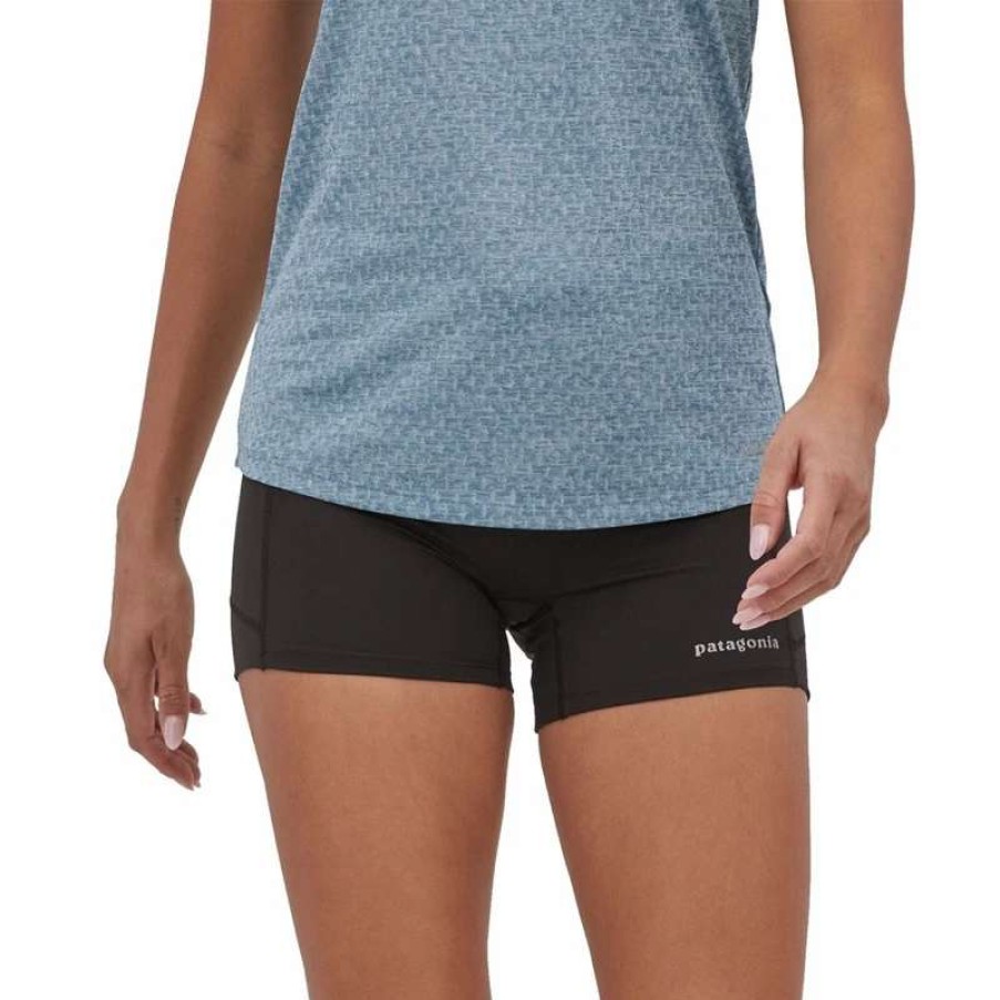 Women * | Patagonia Women'S Endless Run Shorts 4In Inseam #24876 Blk