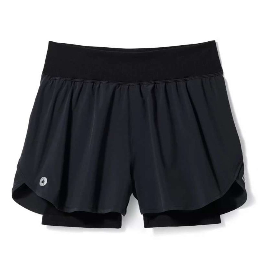 Women * | Smartwool Women'S Intraknit Active Lined Short Blk