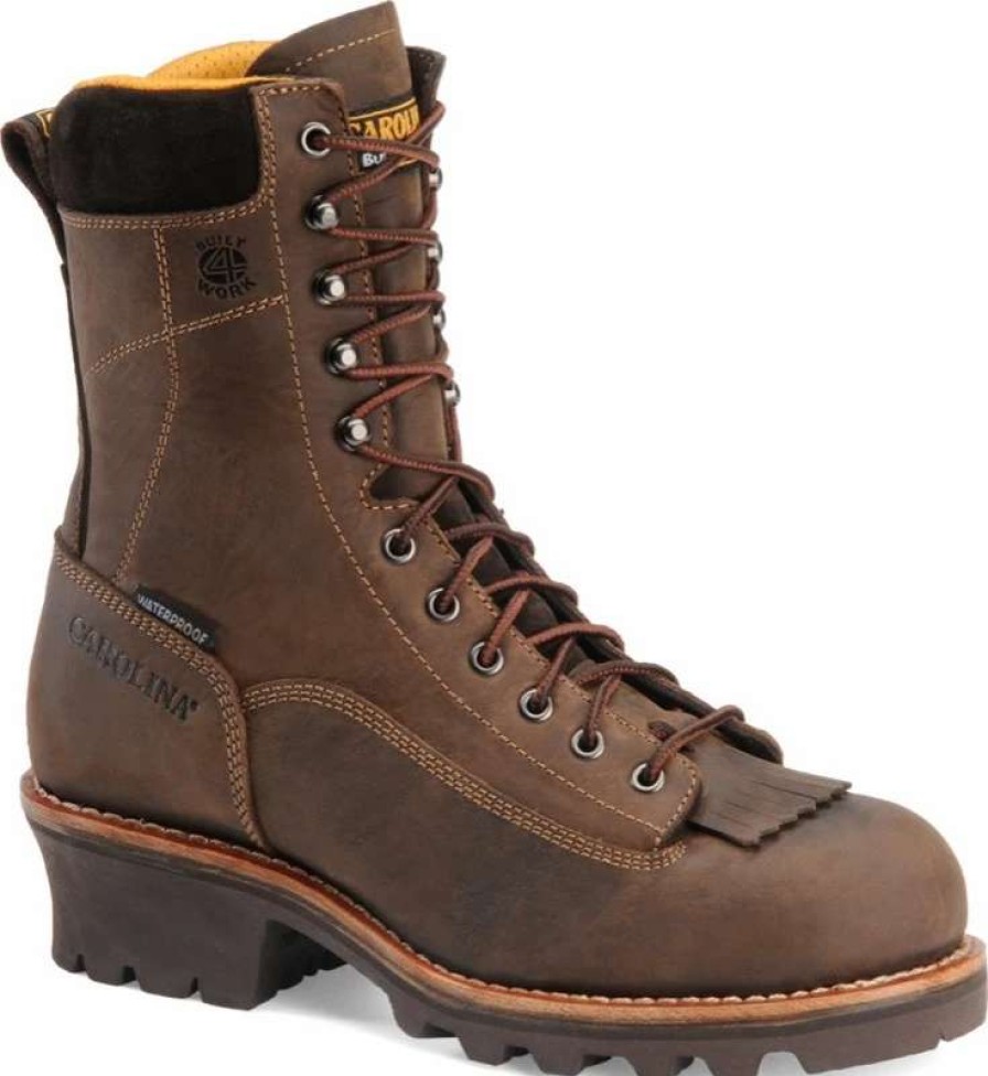 Tops * | Carolina Men'S Birch Waterproof Lace To Toe Logger