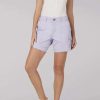 Women * | Lee Women'S Flex To Go Relaxed Fit Cargo Short In Lavendar