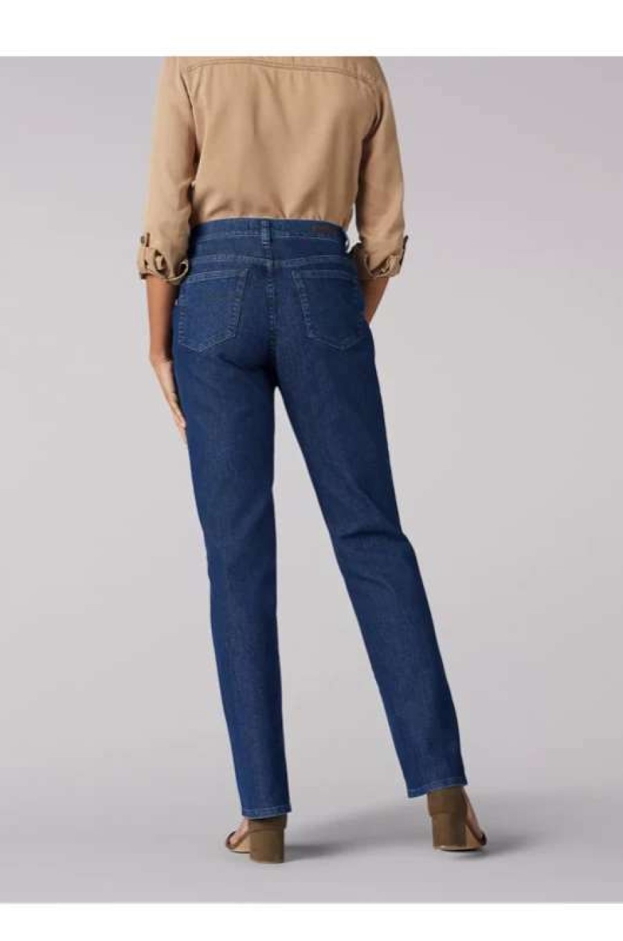 Women * | Lee Women'S Stretch Relaxed Fit Straight Leg Jean In Meridian