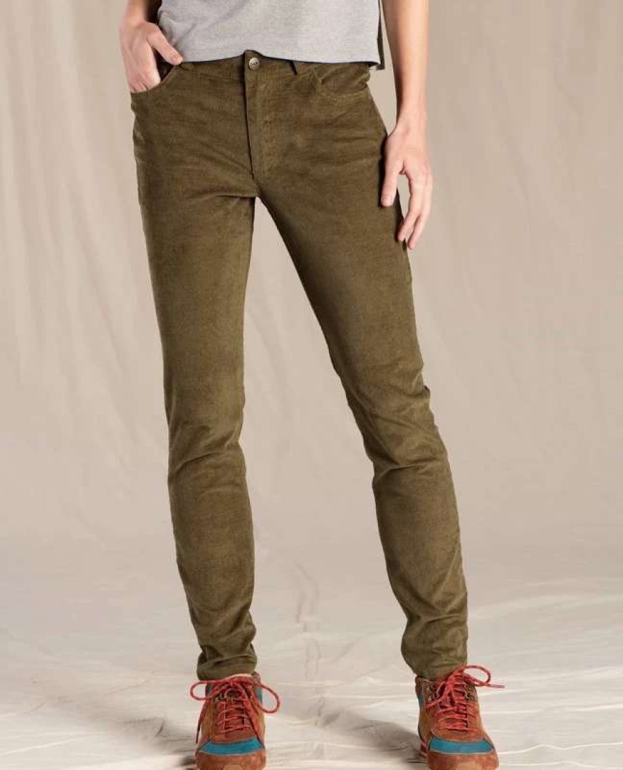 Women * | Toad&Co Toad & Co Women'S Karuna Cord 5 Pocket Skinny Pant Fir