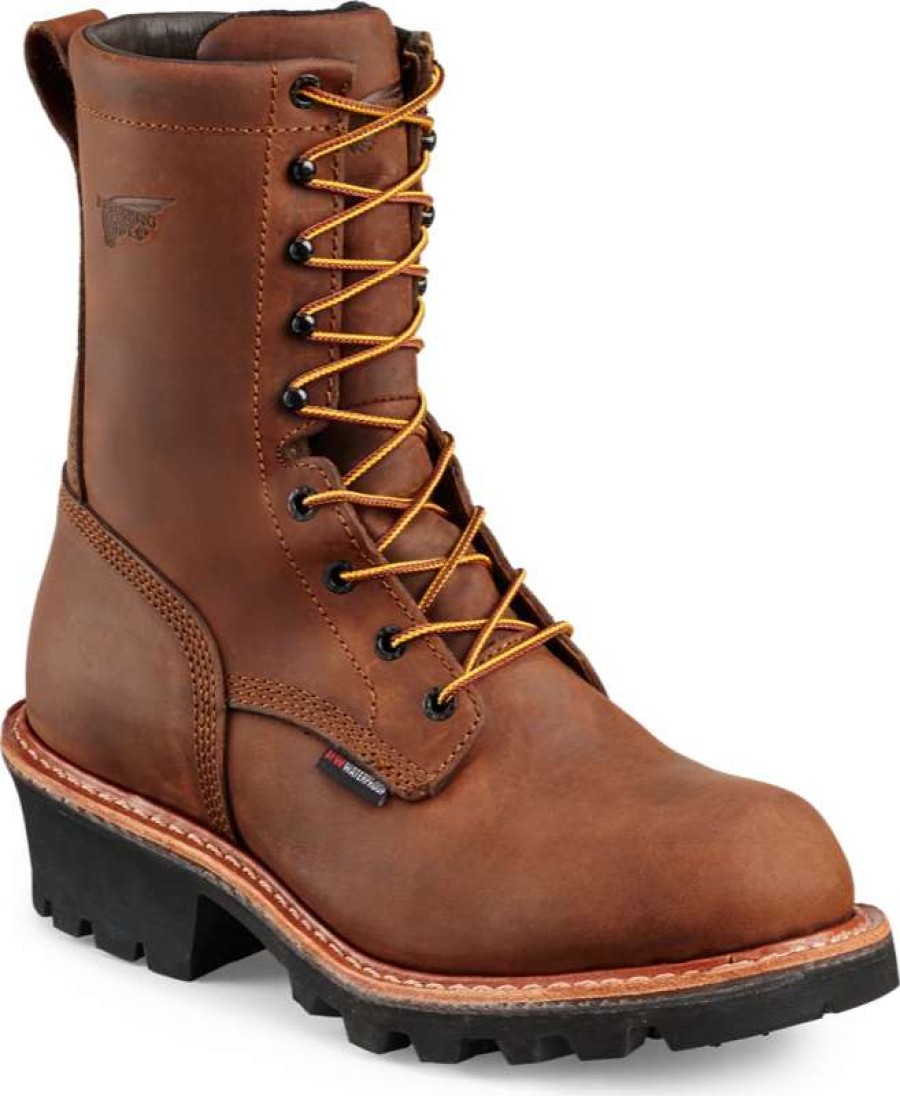 Tops * | Red Wing Work Red Wing #4420 Men'S Loggermax 9 Logger Steel Toe Waterproof