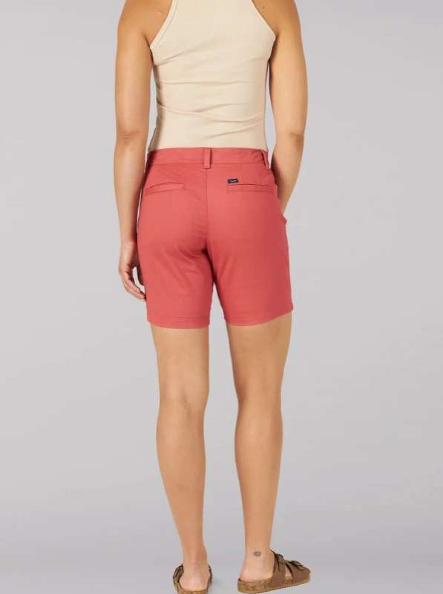 Women * | Lee Women'S Regular Fit 7In Chino Walkshort In Cinnamon