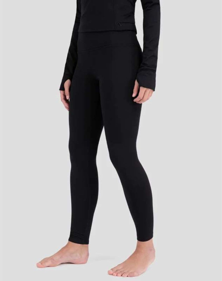 Women * | Terramar/Thermasilk Terramar Women'S 3.0 Below Zero Performance Tight Blk