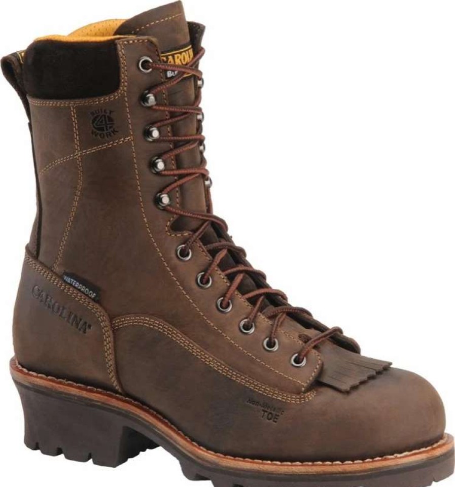 Tops * | Carolina Men'S Birch Composite Lace To Toe Waterproof Logger Ca7522