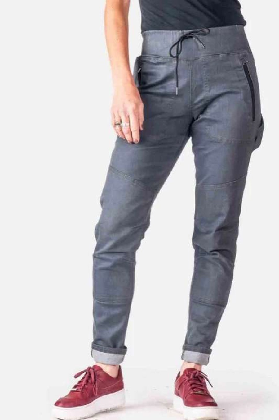 Women * | Dovetail Christa Diy In Magnet Grey Performance Denim