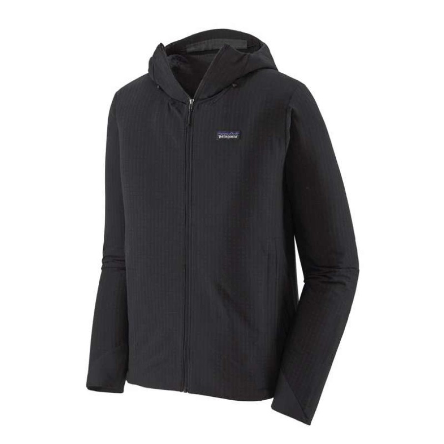 Tops * | Patagonia Men'S R1 Techface Hoody 83576 Blk